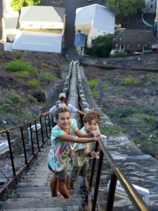 going back down