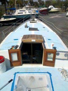 Companionway hatch and doors, pre-removal
